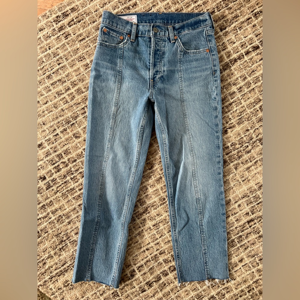 4P High Rise Cheeky Straight Jeans with Washwell